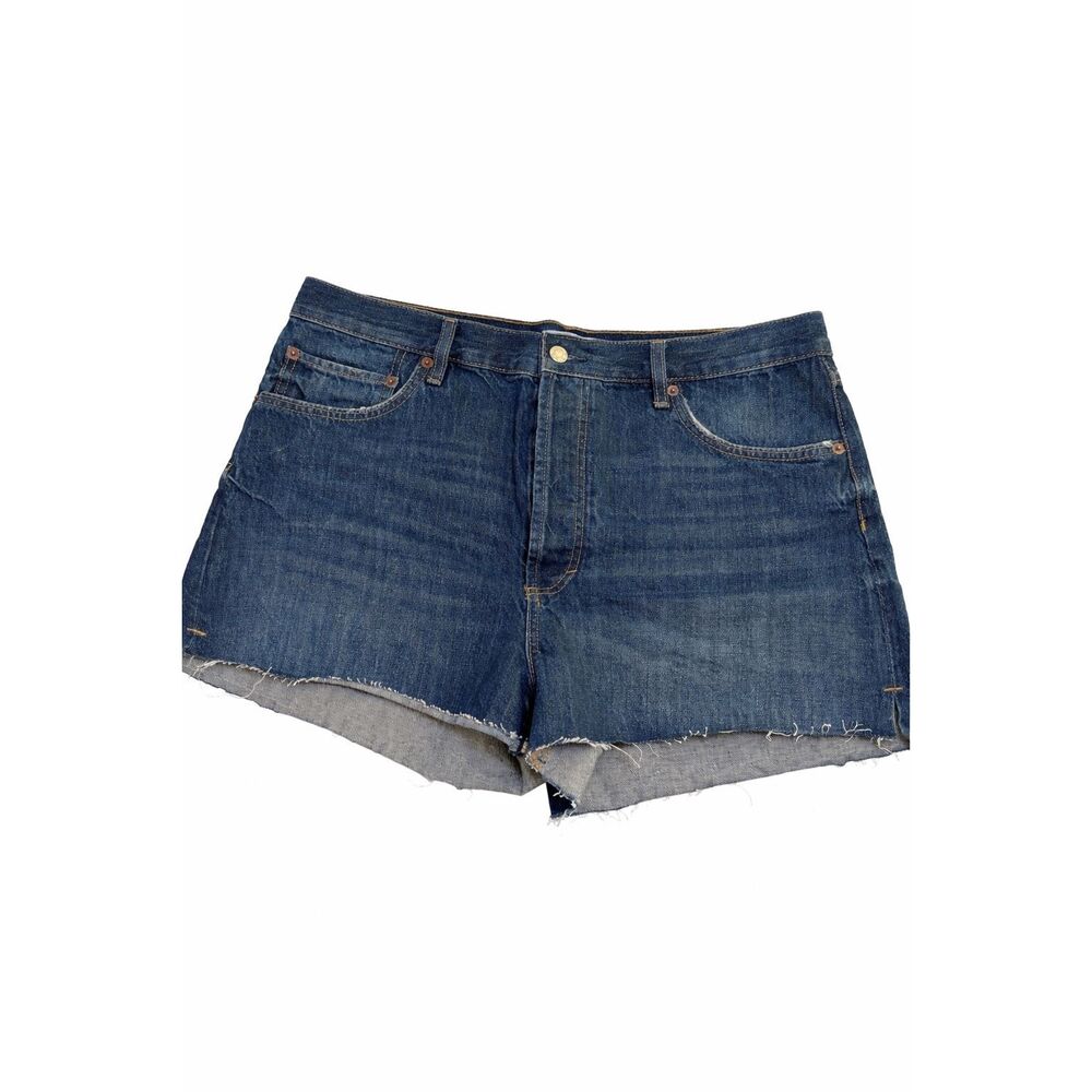 nuuds Dark Blue Denim Jean Shorts
